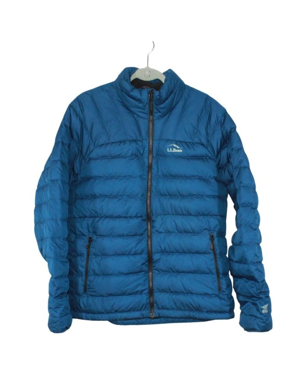 LL Bean Men's L Insulated Down Jacket Blue Winter Work Outdoor Travel Gorpcore